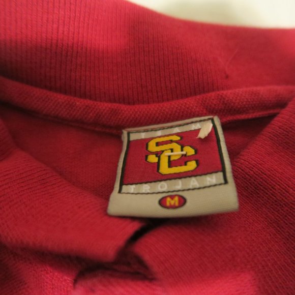 VTG USC University of Southern California Team Trojans Polo Made in USA - Picture 3 of 6